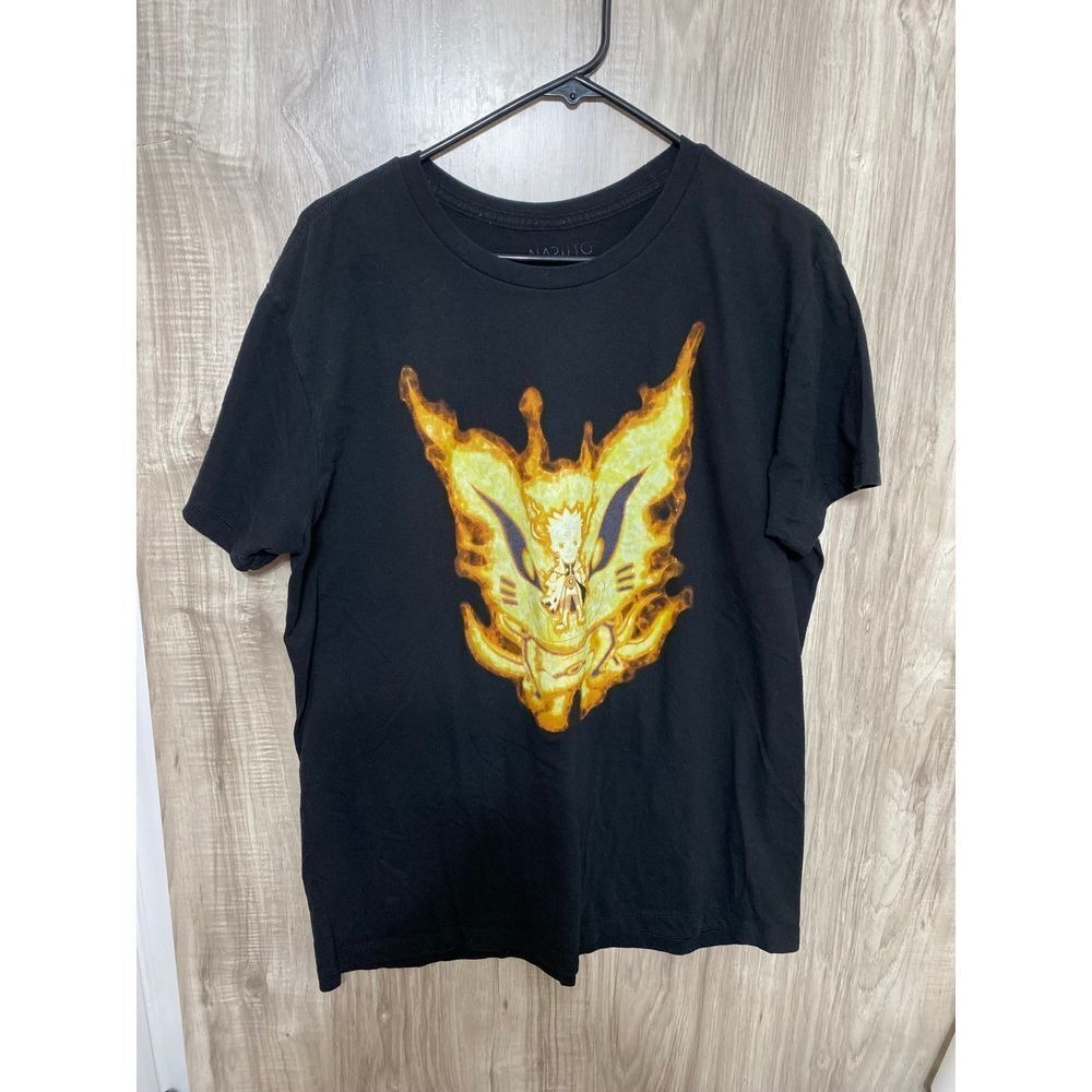 naruto shippuden Collection shirt front Naruto back Sasuke graphic size Large